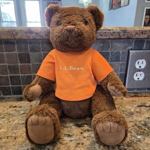 LL Bean Mary Meyer Plush Bear Stuffed Animal Brown 13” Collectible Teddy Bear